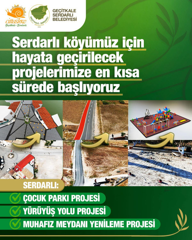 GEÇİTKALE-SERDARLI BELEDİYESİ, YENİ PROJELERE START VERİYOR