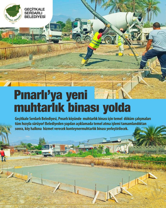 PINARLI&#039;YA YENİ MUHTARLIK BİNASI YOLDA!