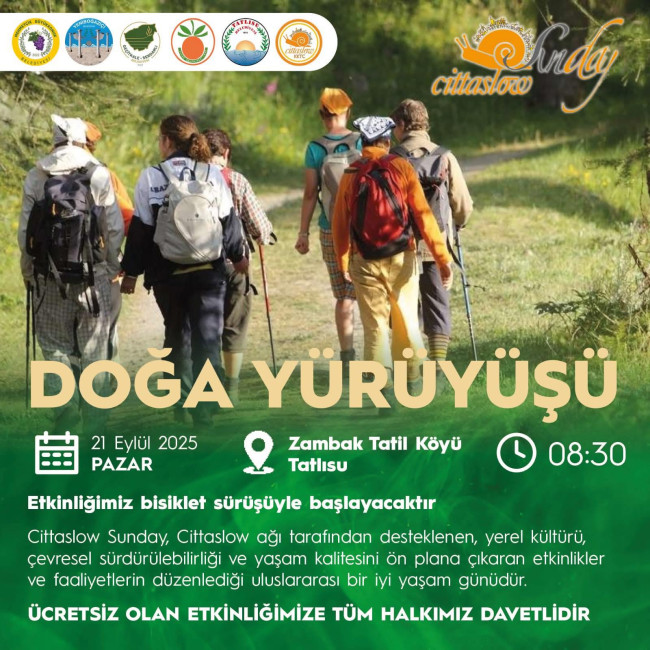 DOĞA YÜRÜYÜŞÜNE DAVETLİSİNİZ!