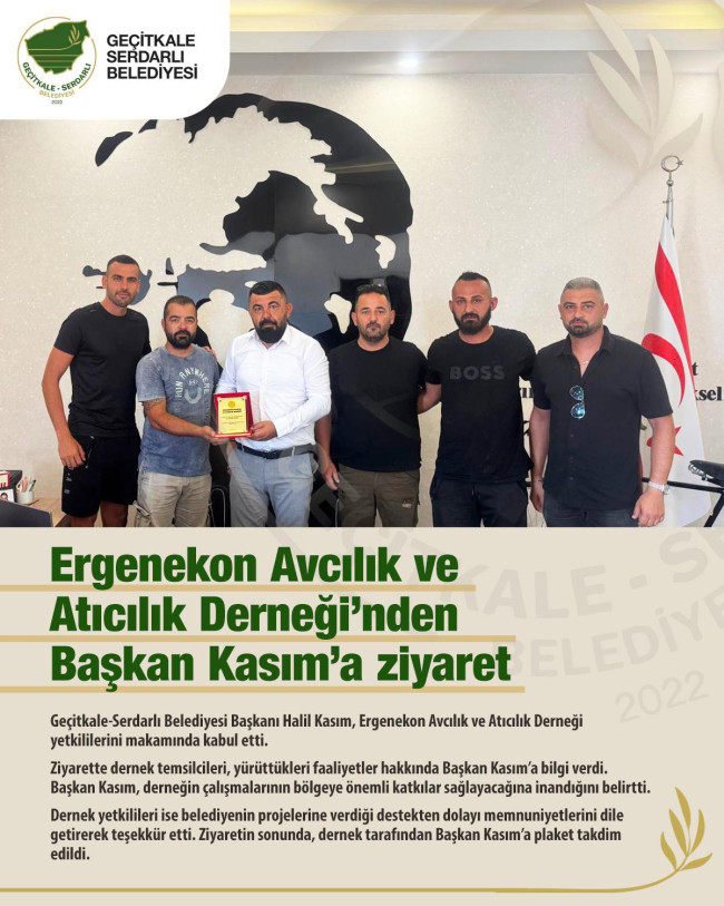 EGENEKON AVCILIK VE ATICILIK DERNEĞİ&#039;NDEN BAŞKAN KASIM&#039;A ZİYARET