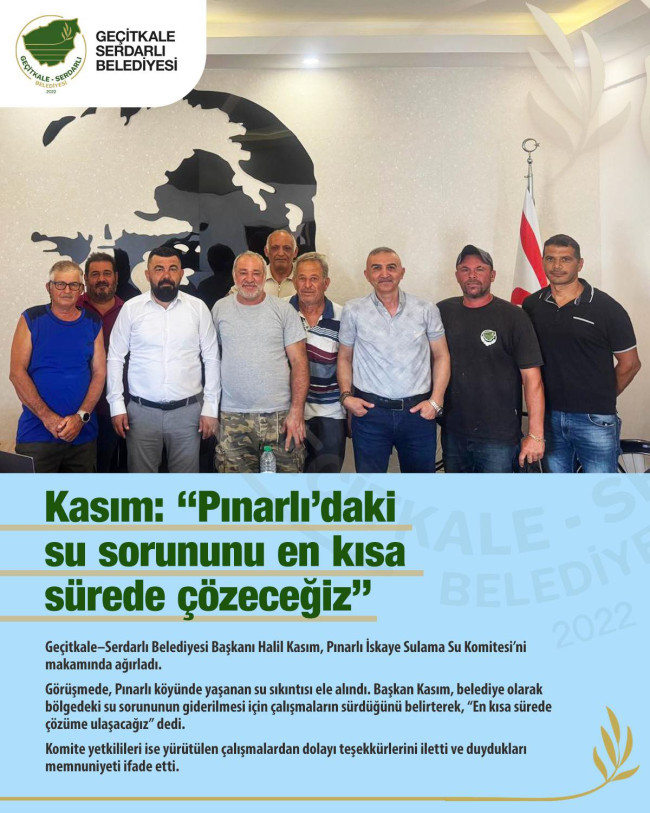 KASIM: &quot;PINARLI&#039;DAKİ SU SORUNUNU EN KISA SÜREDE ÇÖZECEĞİZ&quot;